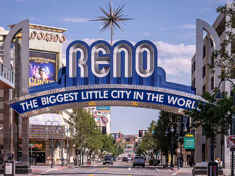 Downtown Reno, Nevada skyline